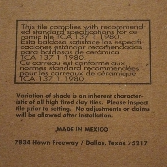 ⚜️ Vintage American O'Lean Ceramic Tile Inserts - Picture 9 of 9